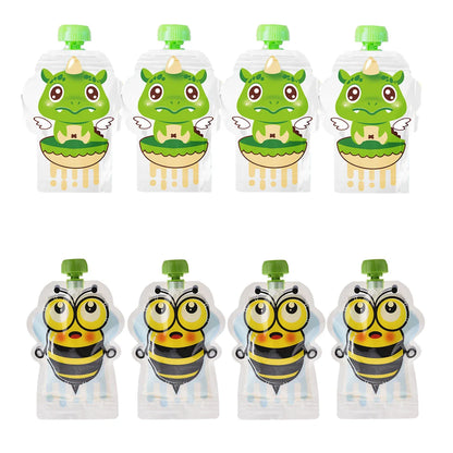 8 Pcs Sealed Complementary Food Pouch